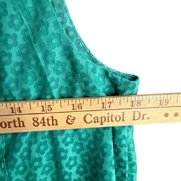 Maeve by Anthropologie Sleeveless Floral Print Blouse Top X-Small Green - Picture 5 of 9